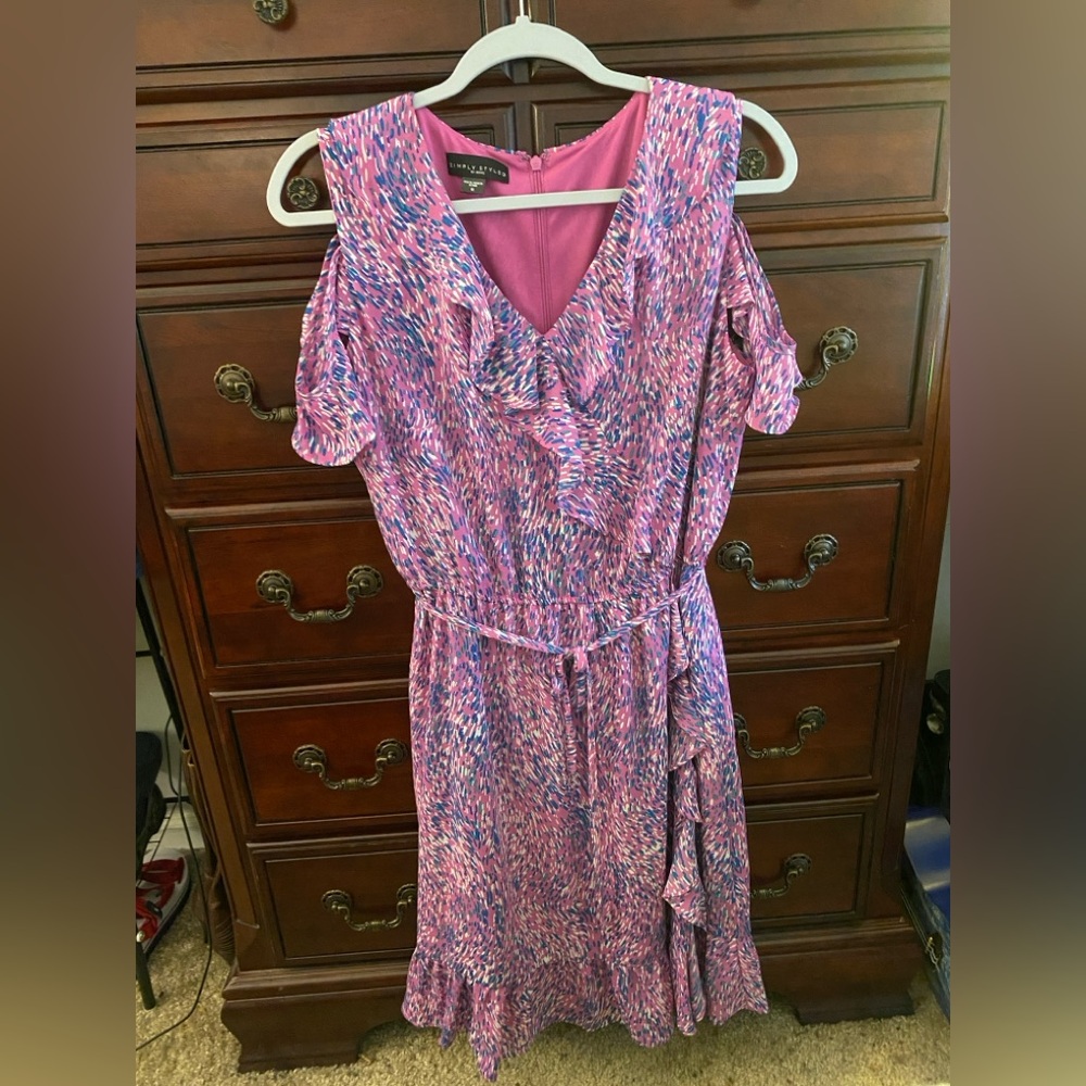 Pink Patterned Women's Dress